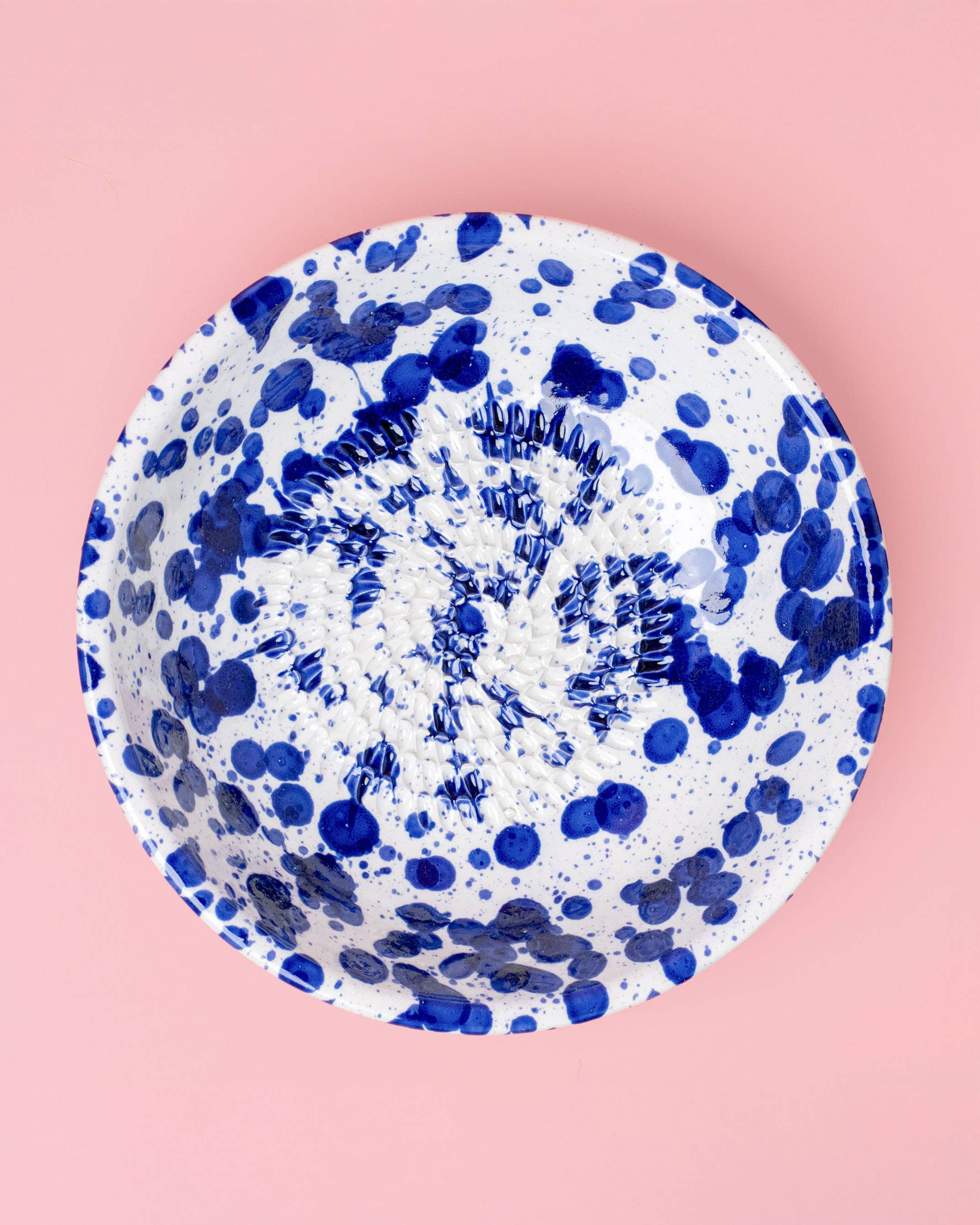 COMING SOON: Blue Speckle | Alfar Tierra Cocida Medium Ceramic Grater Plate