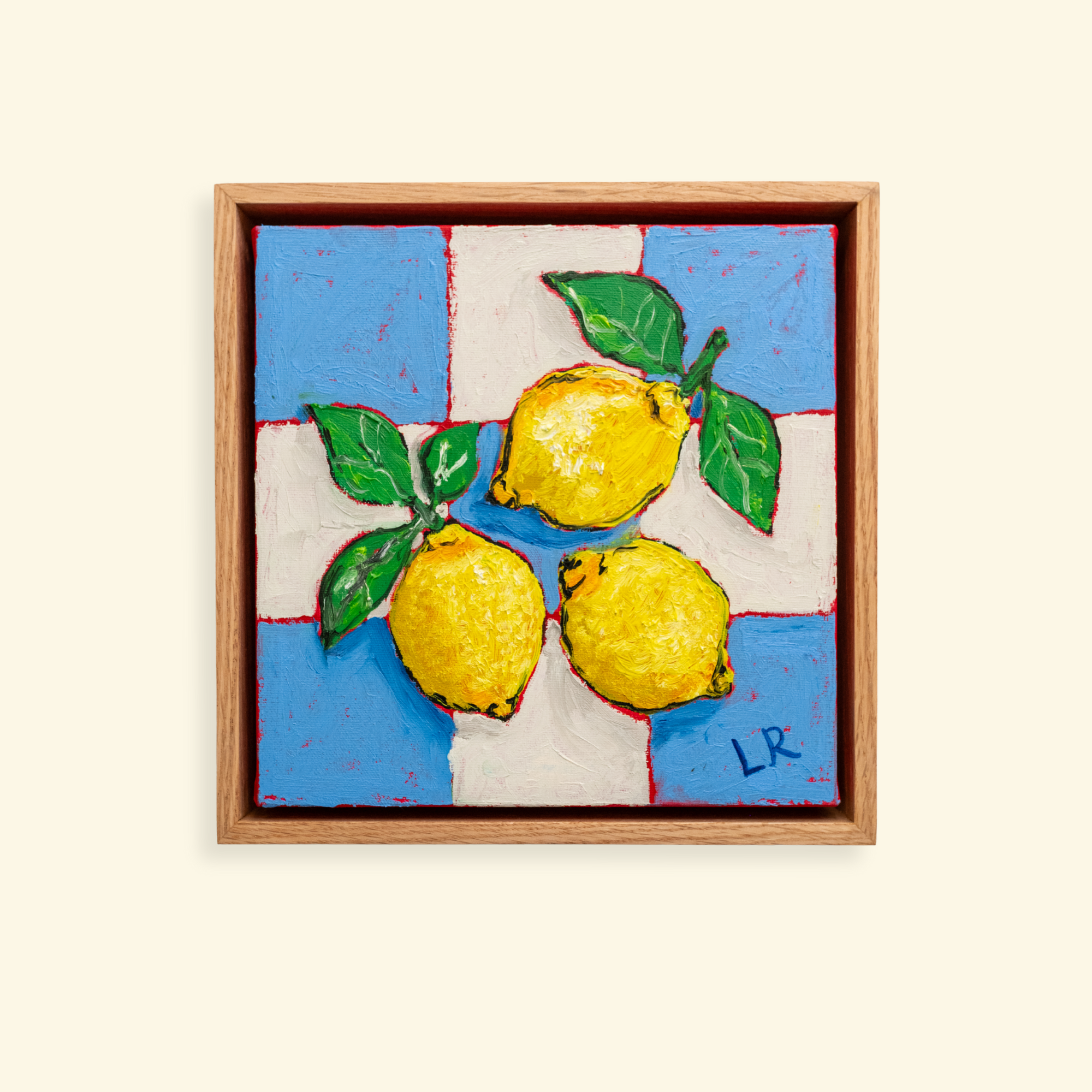 Lemons & Linen | Original Oil Painting (9x9") | Ships Early 2026