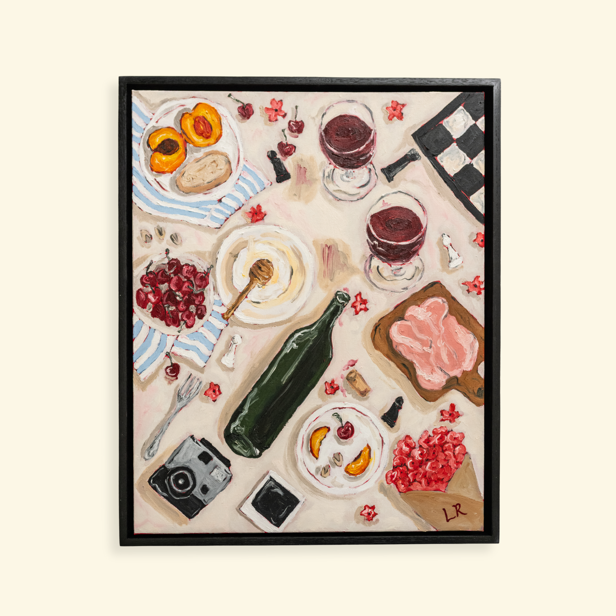 Peachy Pours | Original Oil Painting (16x20") | Ships Early 2026