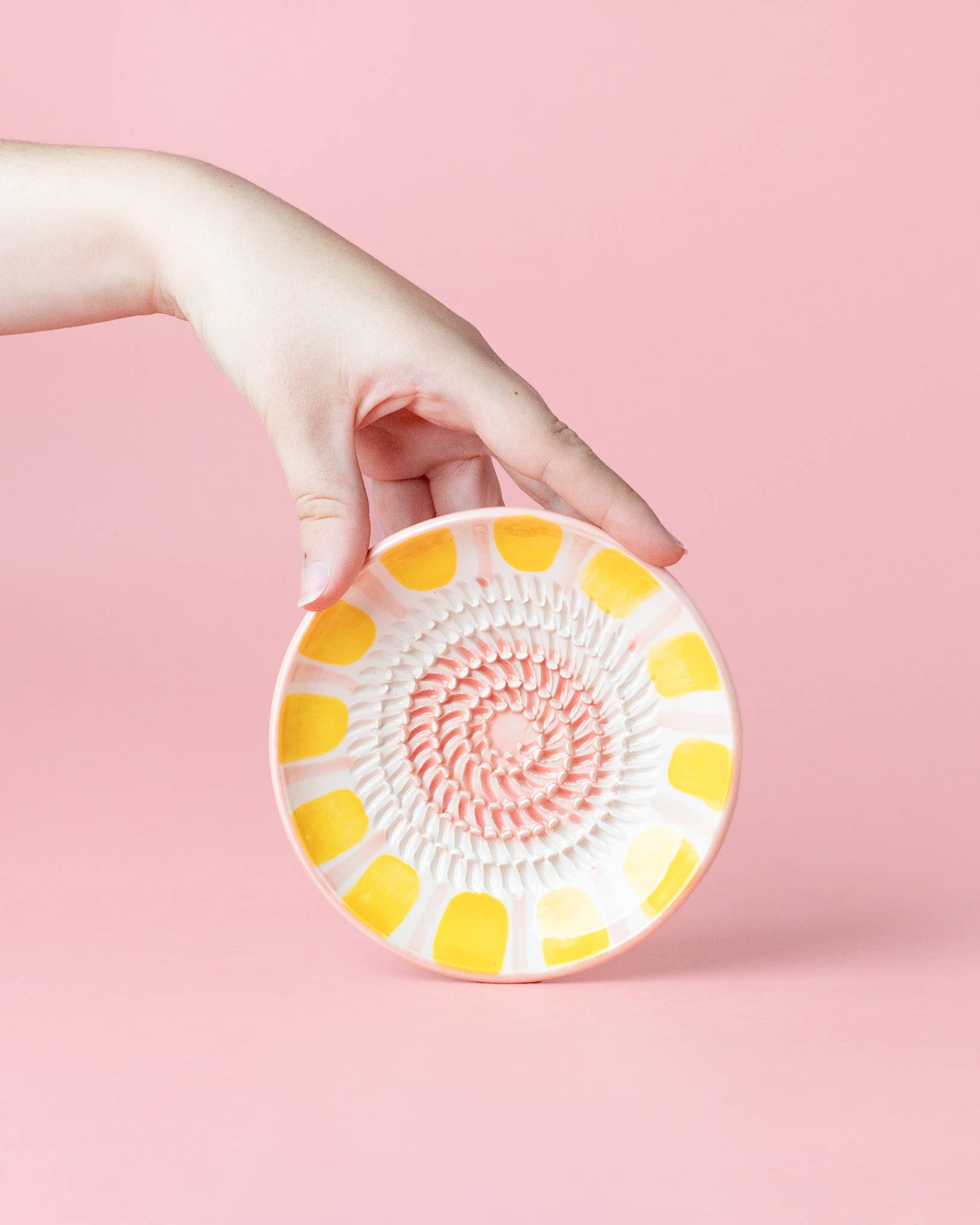 COMING SOON: Pink Lemonade | Alfar Tierra Cocida Small Ceramic Grater Plate