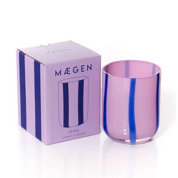 COMING SOON: Lilac & Cobalt | MÆGEN Atina Glassware (Set of 2)
