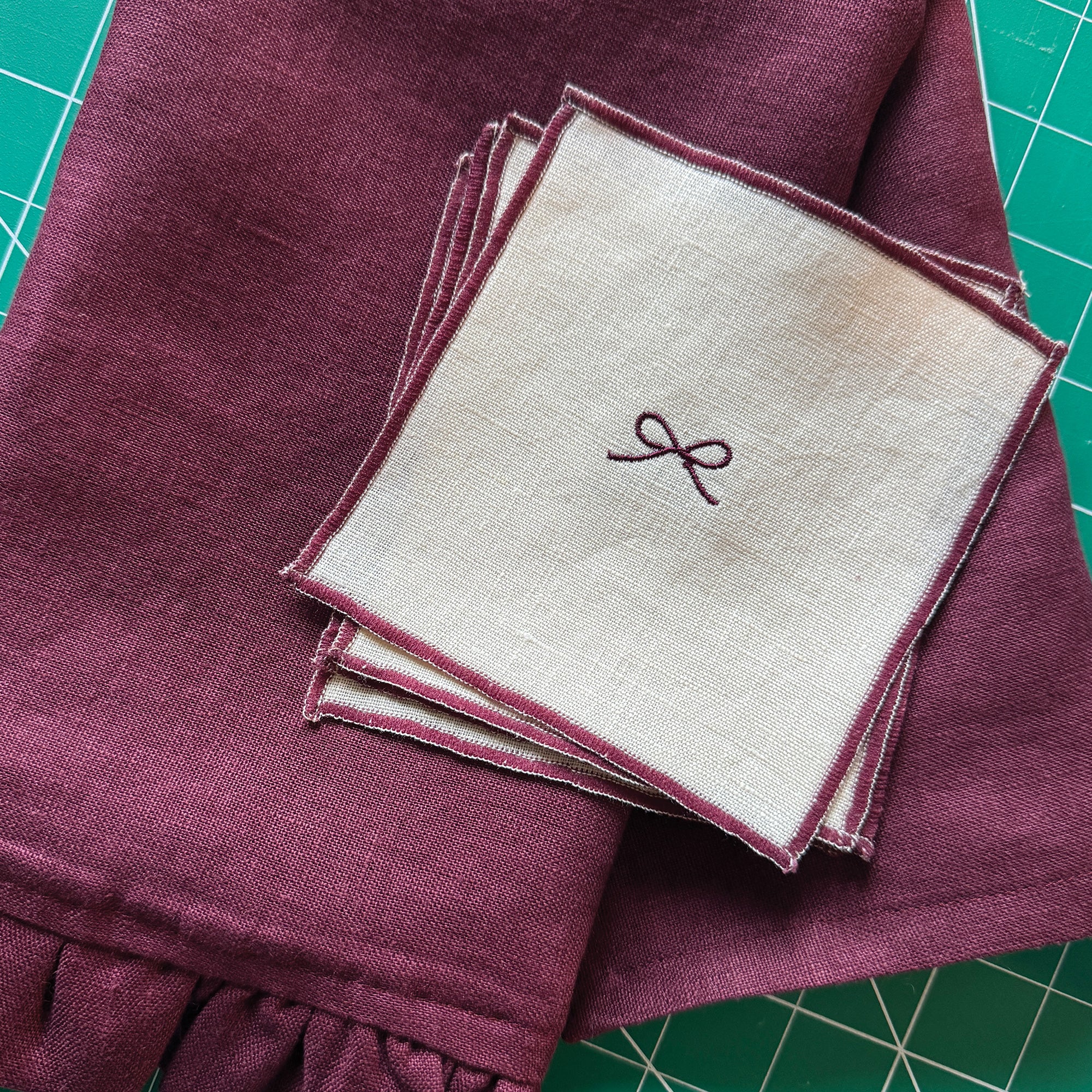 COMING SOON: Party Bows | Laura Rees Art Linen Cocktail Napkins (Set of 4)