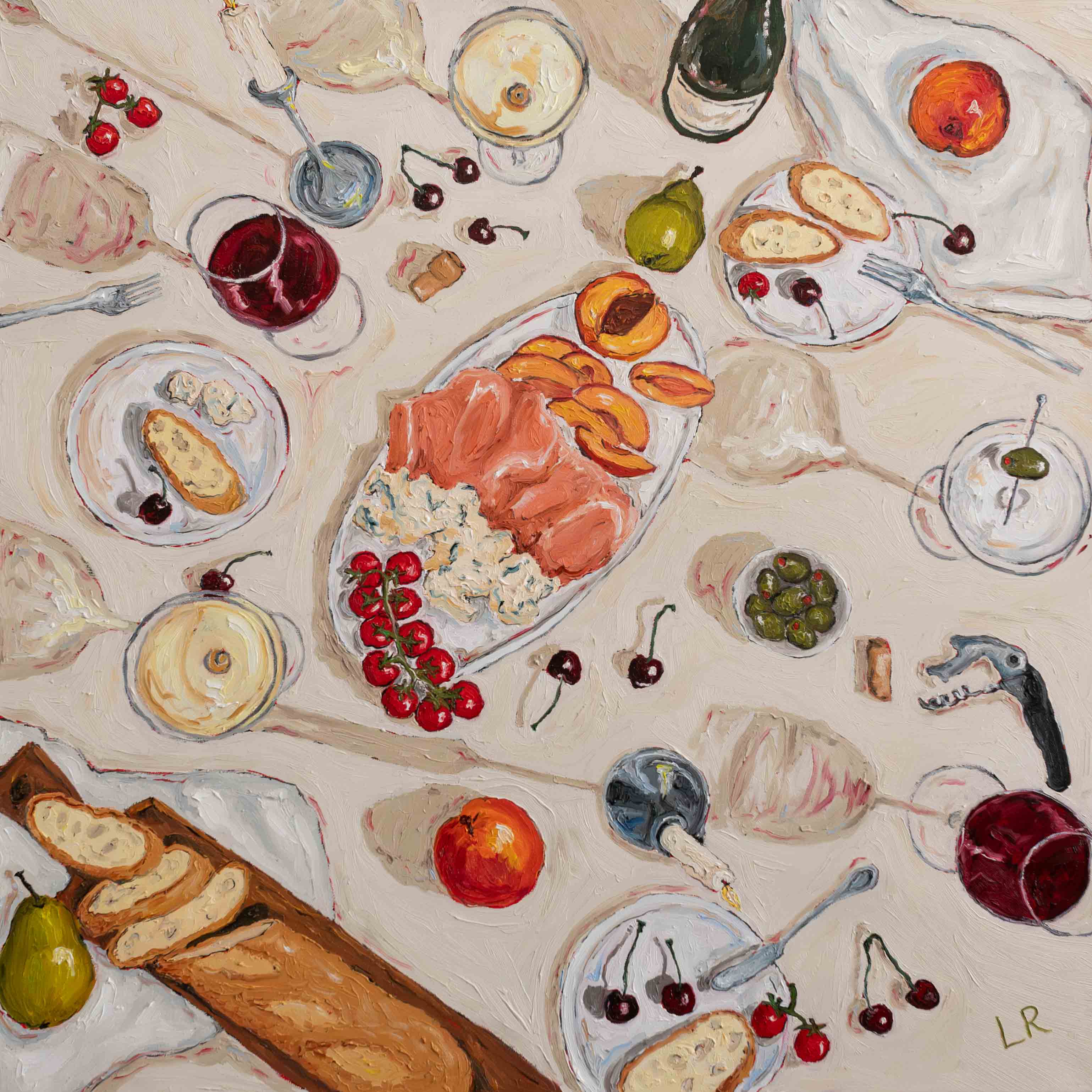 Perfectly Paired | Original Oil Painting (36x36")