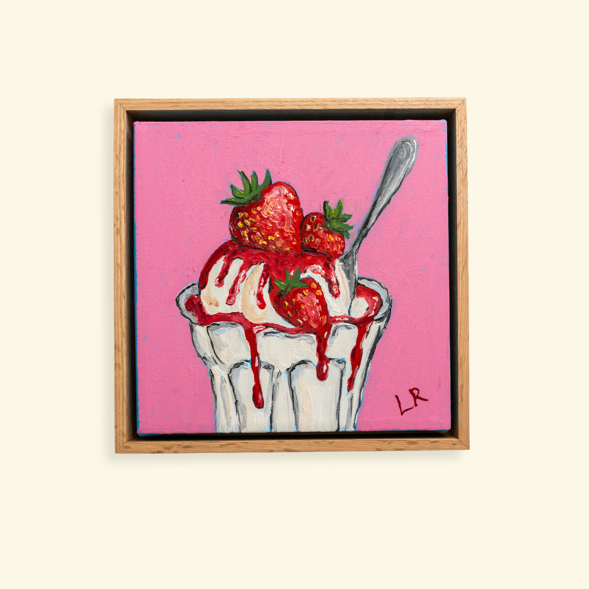 Sundae Best | Original Oil Painting (9x9") | Ships Early 2026